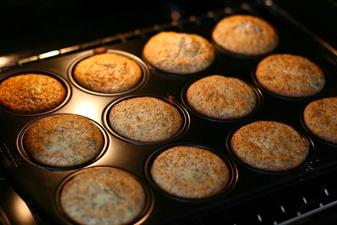 Baking muffins Baking muffins
